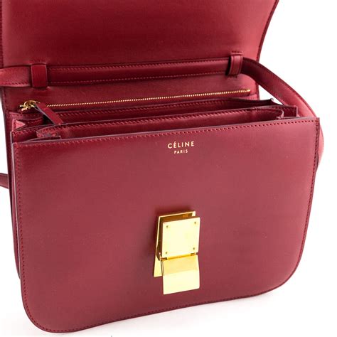 Celine Box Bag Red 